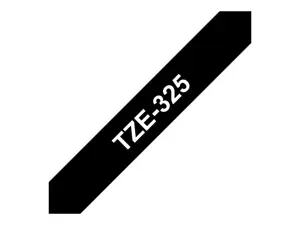 Brother TZE325, TZ, juodas, 8 m, 9 mm