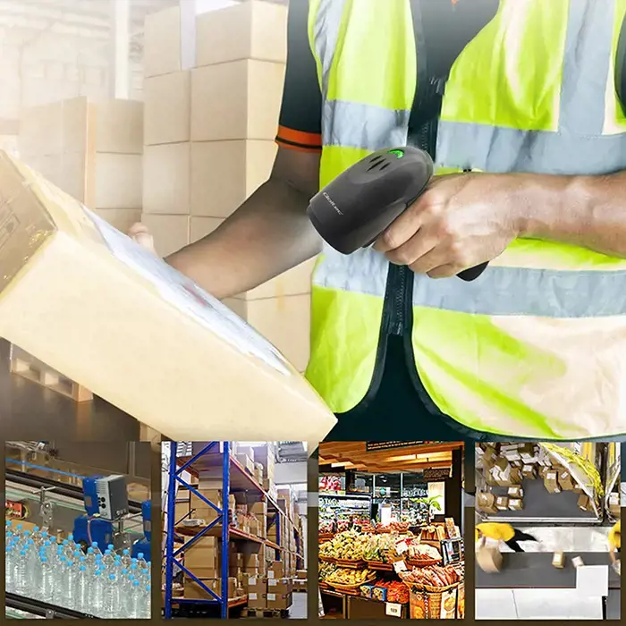 QOLTEC 50866 Brūkšninių kodų skaitytuvas 1D CCD USB juodas