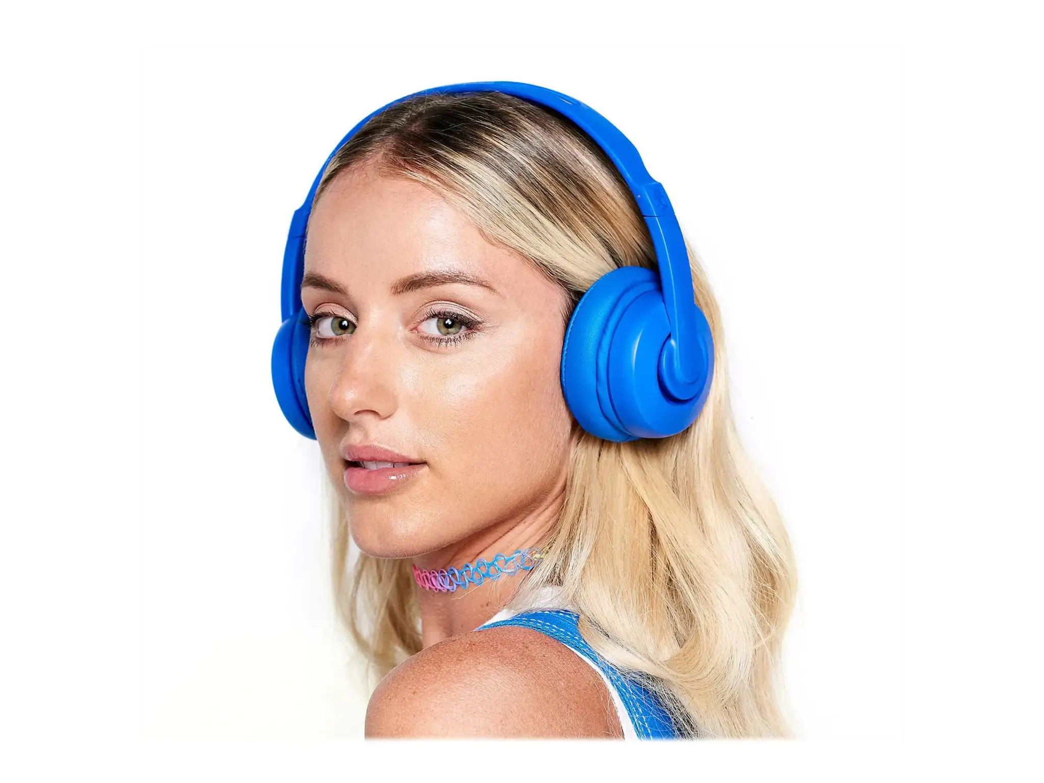 "Skullcandy" belaidės ausinės Cassette Wireless/Wired, On-Ear, mikrofonas, 3,5 mm, "Bluetooth", mėlynos spalvos
