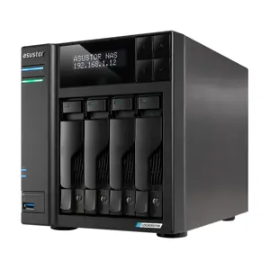 Asus Tower NAS AS6704T N5105, procesoriaus dažnis 2 GHz, 4 GB, DDR4, 4xM.2 NVMe lizdai, 2x 2,5GbE, 2x USB 3.2, 1x HDMI