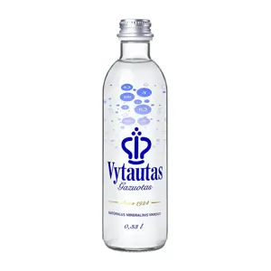Natūralus mineralinis vanduo VYTAUTAS, gazuotas, stiklinėje taroje, 0,33L.