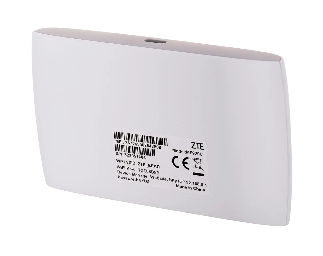 ZTE MF920C cellular network device Cellular network router
