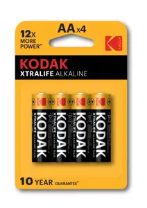Kodak XTRALIFE šarminė AA baterija (4 pakuotės)