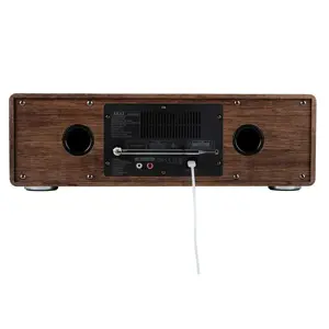 AKAI AM-100 RHAPSODY Stereo system 30W RMS, Bluetooth 5.0, DAB+/FM, CD/USB, AUX, brown black
