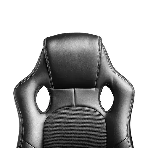 Dirbtinės odos biuro kėdė juoda