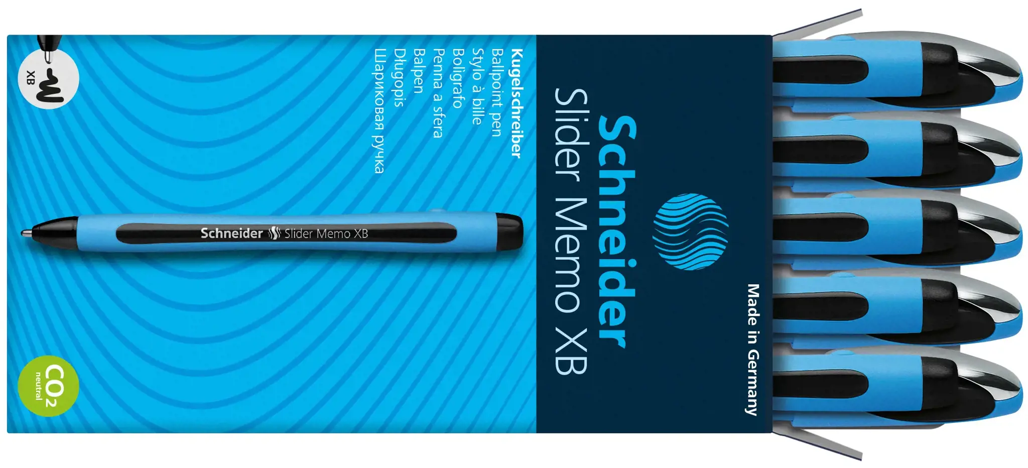 Tušinukas SCHNEIDER SLIDER MEMO XB, 1,4 mm.