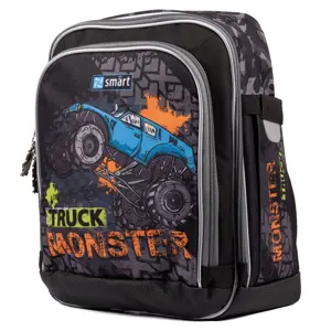 Mokyklinė kuprinė SMART H-55 Monster Truck, juoda