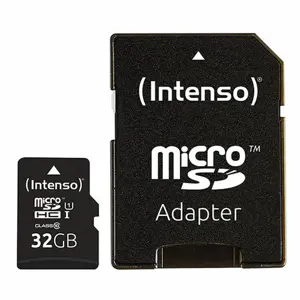 Micro SD Memory Card with Adaptor INTENSO 32GB microSDHC