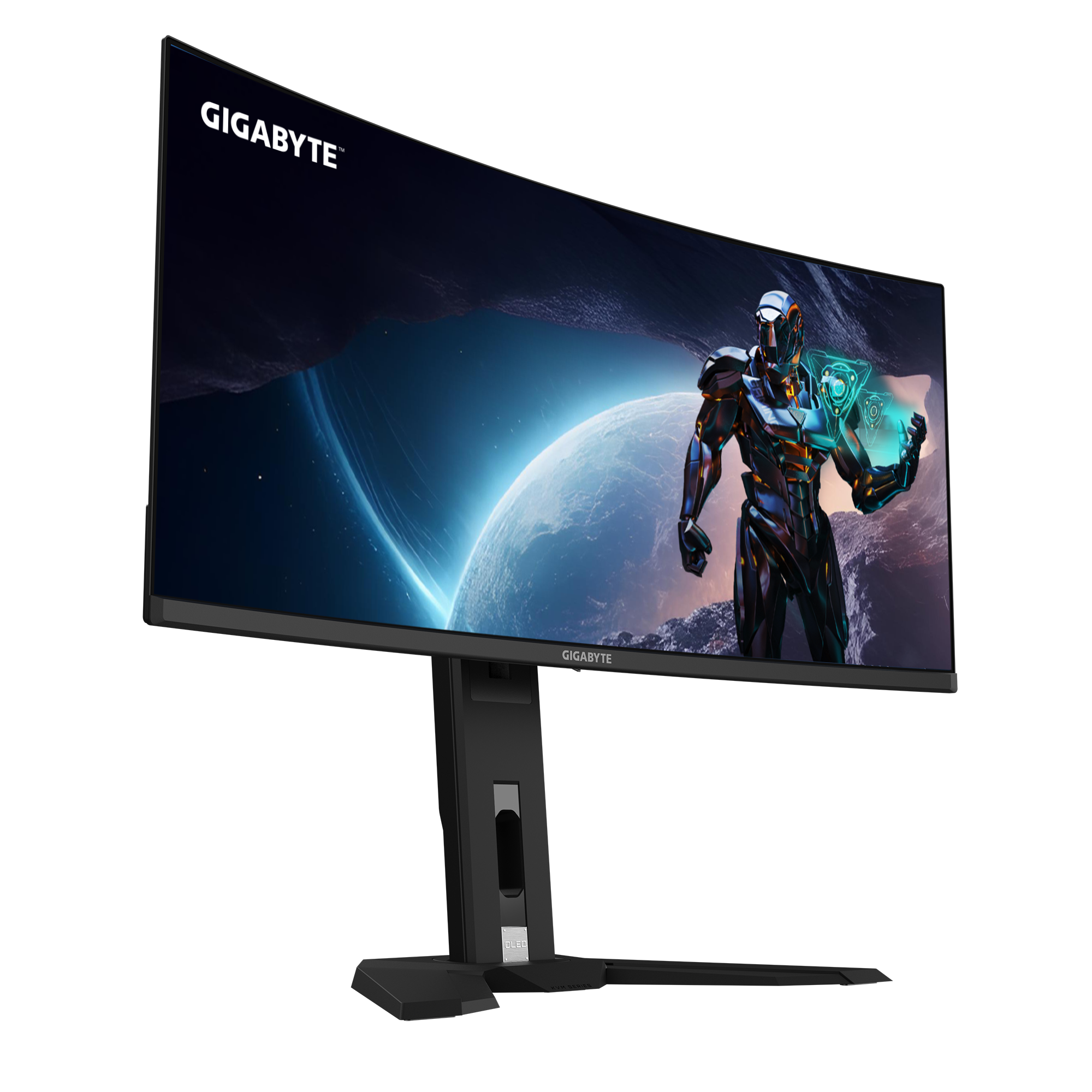 GIGABYTE MO34WQC2 34” OLED WQHD Curved Gaming Monitor - 3440x1440(WQHD), 240Hz, 0.03ms, KVM, 250 cd/m2, FreeSync Premium Pro, DisplayHDR True Black 400, HDMI 2.1, Displayport 1.4, 86.4 cm (34"), 3440 x 1440 pixels, Wide Quad HD, OLED, 0.03 ms, Black