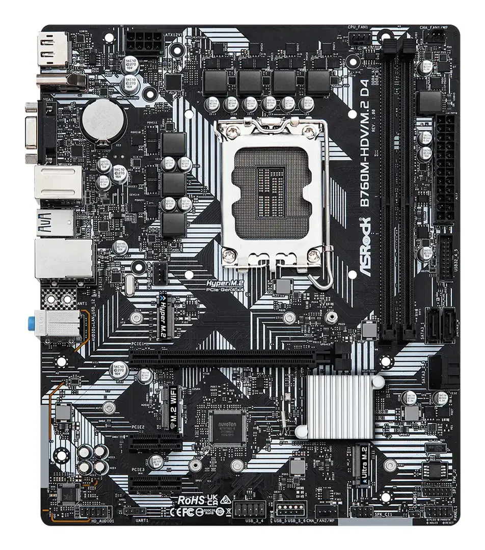 ASROCK B760M-HDV/M.2 D4 Socket 1700 DDR4 mATX
