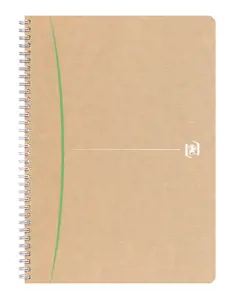 Sąsiuvinis su spirale OXFORD Touareg, A4, perdibto popier., 180 lapų, linijomis