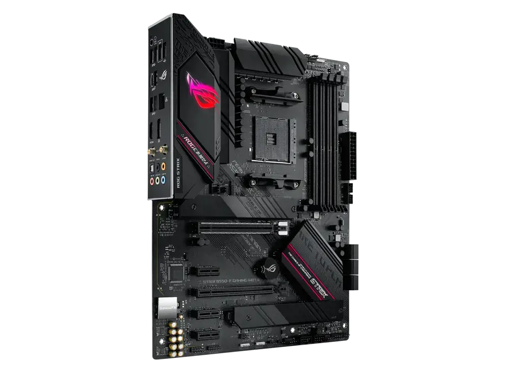 ASUS ROG STRIX B550-F GAMING WIFI II, AMD, "Socket AM4", 3 kartos "AMD Ryzen™ 3", 3 kartos "AMD Ryzen 5", 3 kartos "AMD Ryzen™ 7", 3 kartos..., DDR4-SDRAM, 128 GB, DIMM