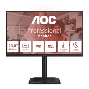 LCD Monitor AOC  60.5 cm (23.8") 1920 x 1080 pixels Full HD Native aspect ratio 16:9 LED Flat 24E4U