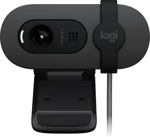 "Logitech Brio 100", 2 MP, 1920 x 1080 taškų, "Full HD", 30 kadrų per sekundę, 1280x720@30fps, 1920x1080@30fps, 720p, 1080p