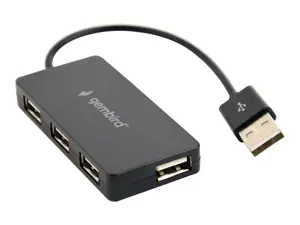 GEMBIRD USB 2.0 4 prievadų šakotuvas, juodas