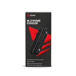 SAVIO aušinimas M.2 NVME 2280 diskams, AK-60, juodas