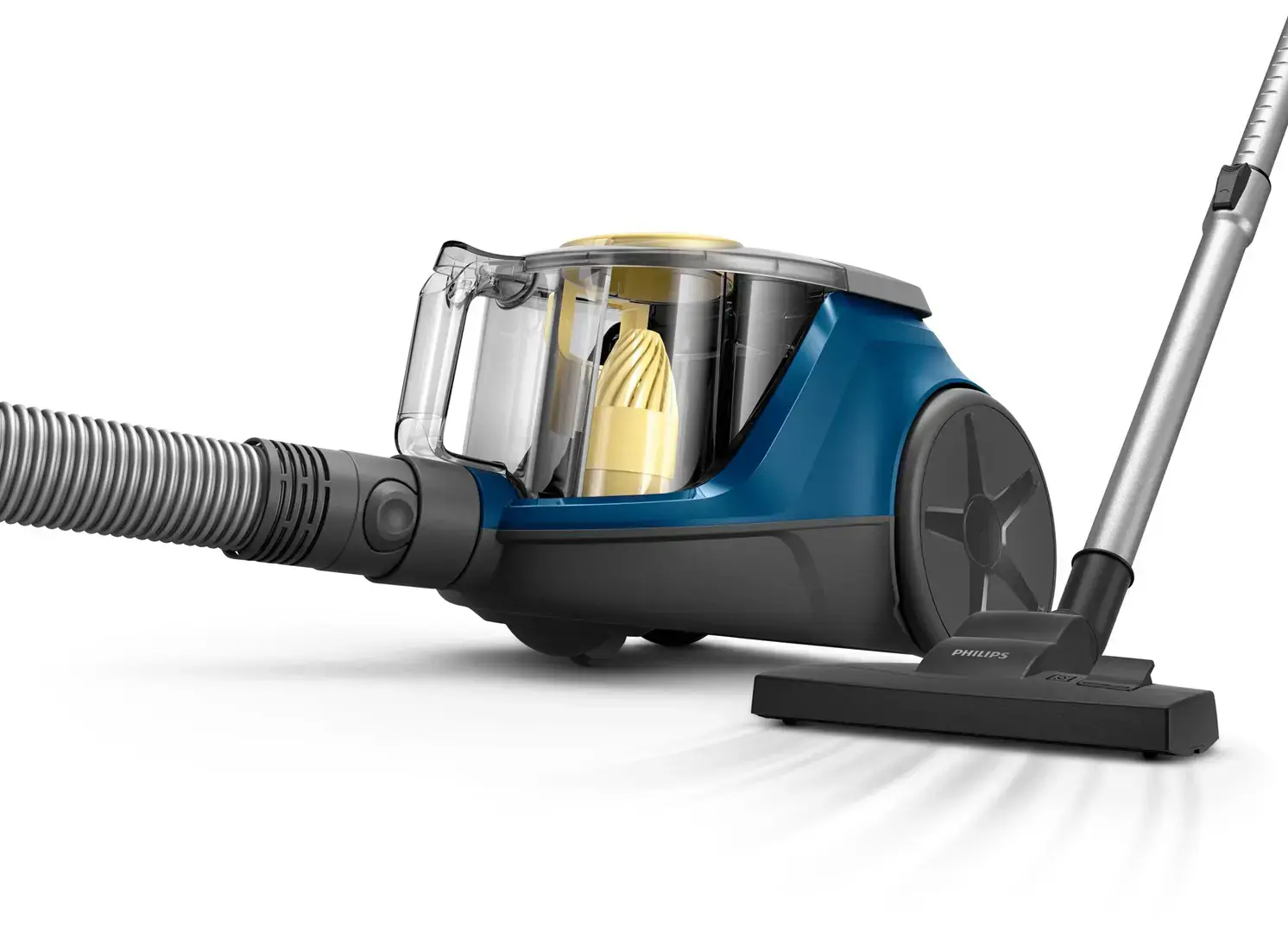 "Philips" 2000 serijos XB2125/09, 850 W, cilindrinis dulkių siurblys, sausas, be maišelio, 1,3 l, "Philips Super Clean Air
