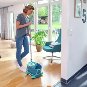 LEIFHEIT Clean Twist Mop Ergo mobili šlavimo sistema / kibiras Vienas bakas Mėlyna