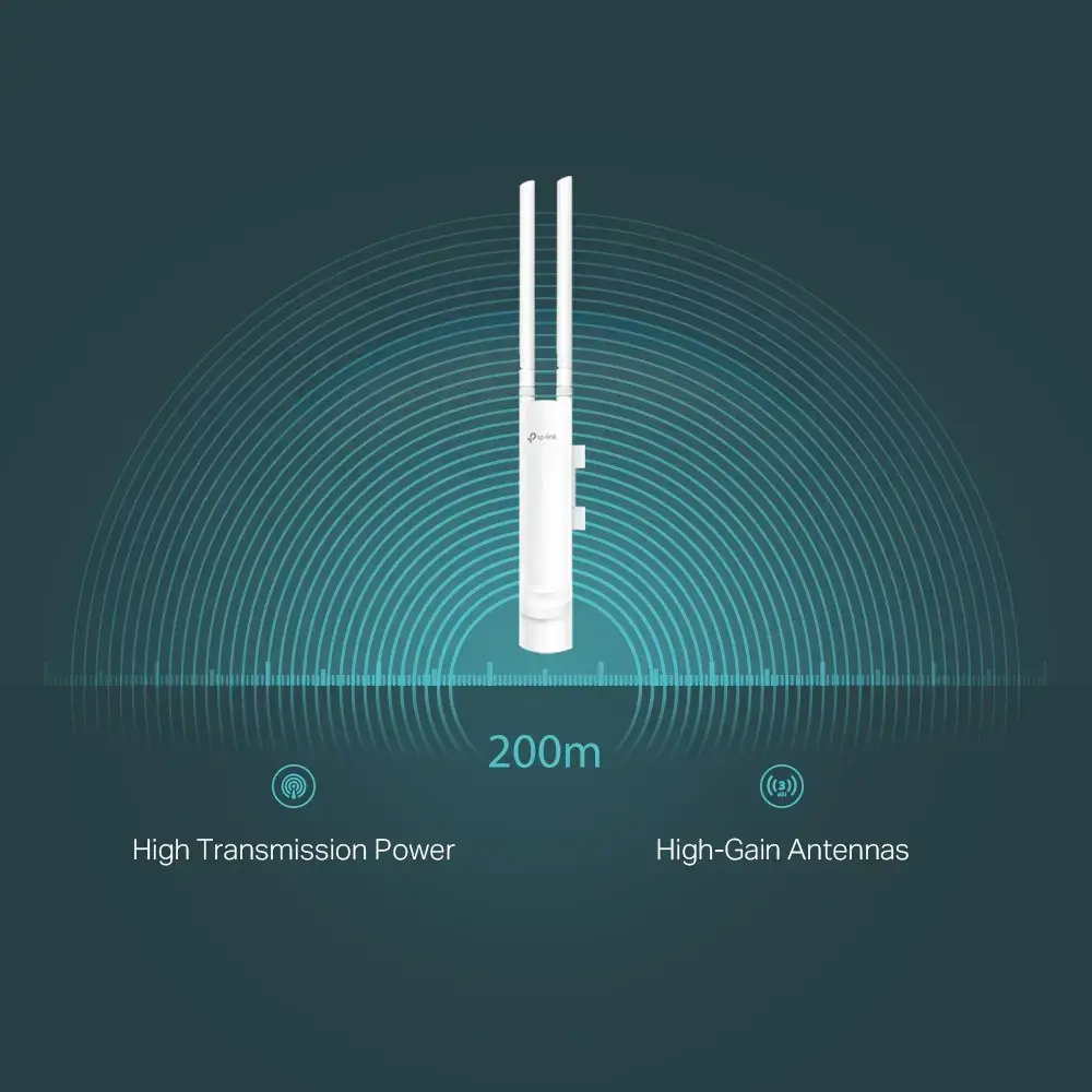 TP-Link EAP113-Outdoor, 300 Mbit/s, IEEE 802.11b, IEEE 802.11g, IEEE 802.11n, VLAN atvaizdavimas, 20 dBm, 22 dBm, 64 bitų WEP, 128 bitų WEP, 152 bitų WEP, HTTPS, SNMP, SNMPv2, SSH, WPA, WPA-PSK, WPA2-Enterprise,...