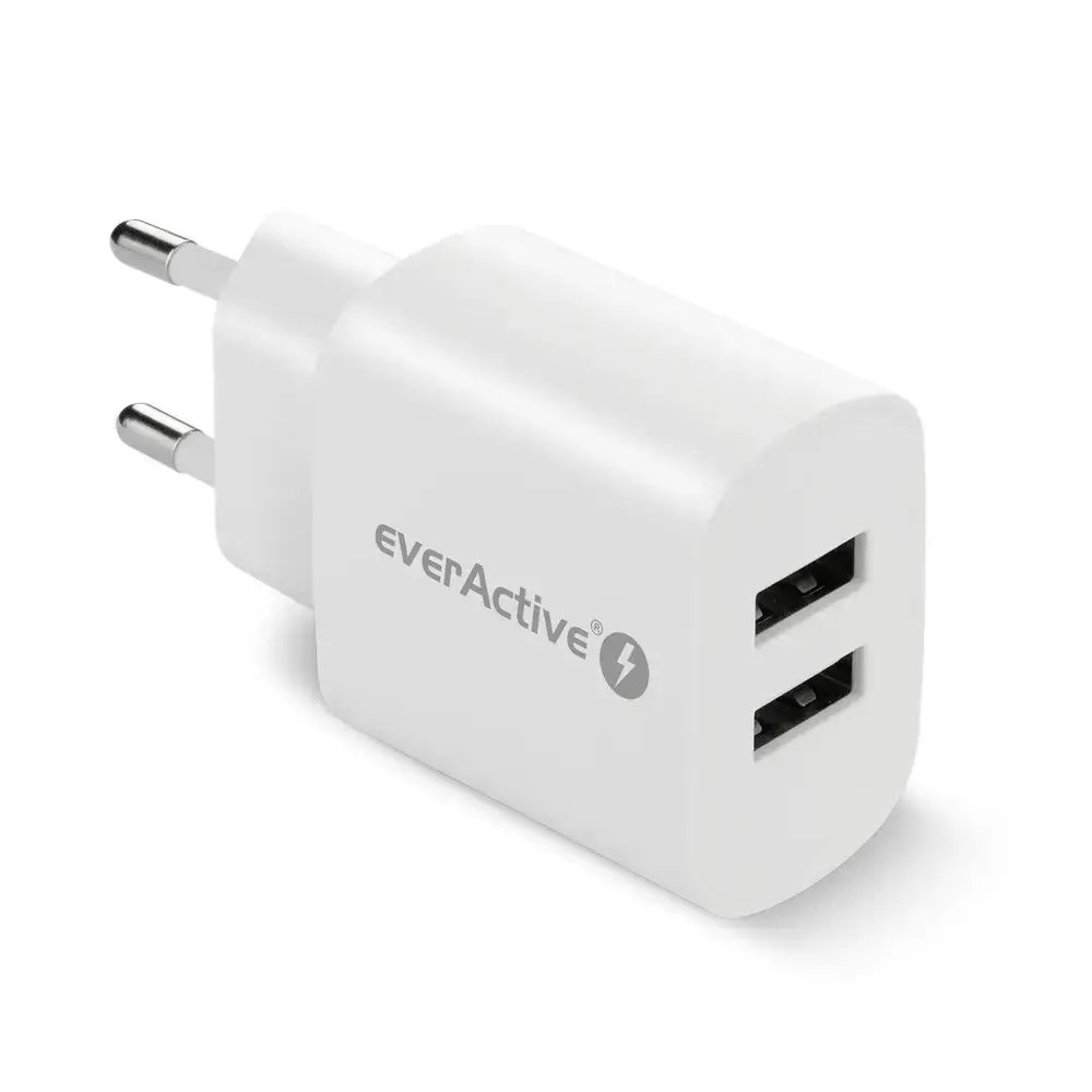 Charger EVERACTIVE 2 x USB 2.4A white