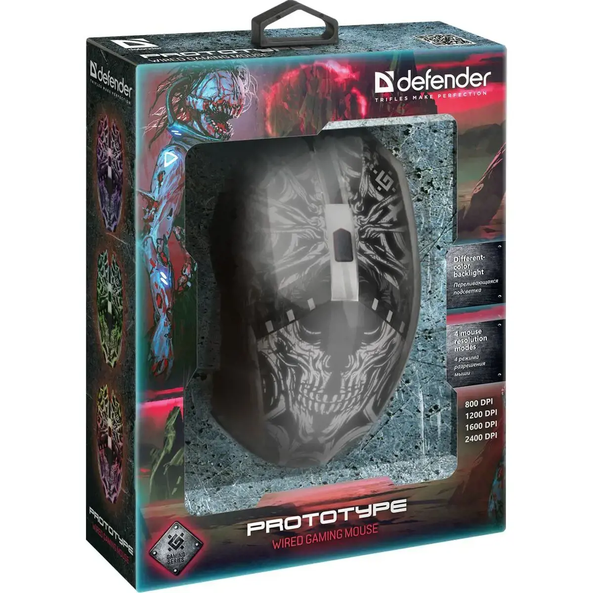 "Defender GM-670L" pelė Ambidextrous Optical 2400 DPI