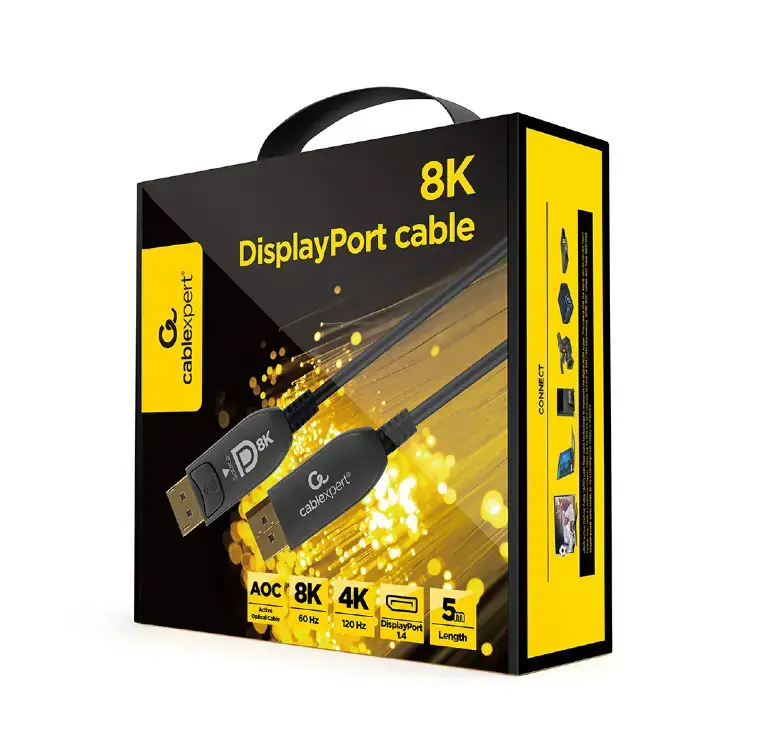 CABLE DISPLAY PORT 5M AOC/PREM CC-DP8K-AOC-5M GEMBIRD