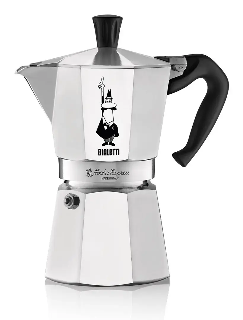 "Bialetti Moka Express" 0,3 l puodas Moka, aliuminis, juodas
