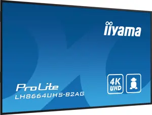 iiyama LH8664UHS-B2AG, Digital signage flat panel, 2.18 m (86"), 3840 x 2160 pixels, Wi-Fi, 24/7
