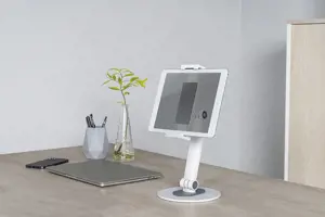 "Neomounts by Newstar" planšetinio kompiuterio stovas, Mobilusis telefonas/išmanusis telefonas, Planšetinis kompiuteris/UMPC, Pasyvus laikiklis, Stalas, Baltas