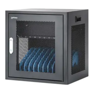 Manhattan Laptop Charging Cabinet Desktop via AC Adapter (EU) 10-bay, Install device's AC Adapter (…