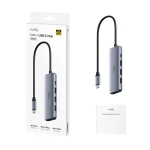 CUDY UH405 5-IN-1 USB-C Hub with HDMI 4K