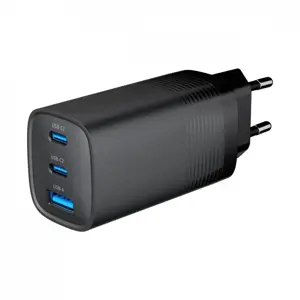 Power Delivery Charger 1xA 2xC GaN 65W Black