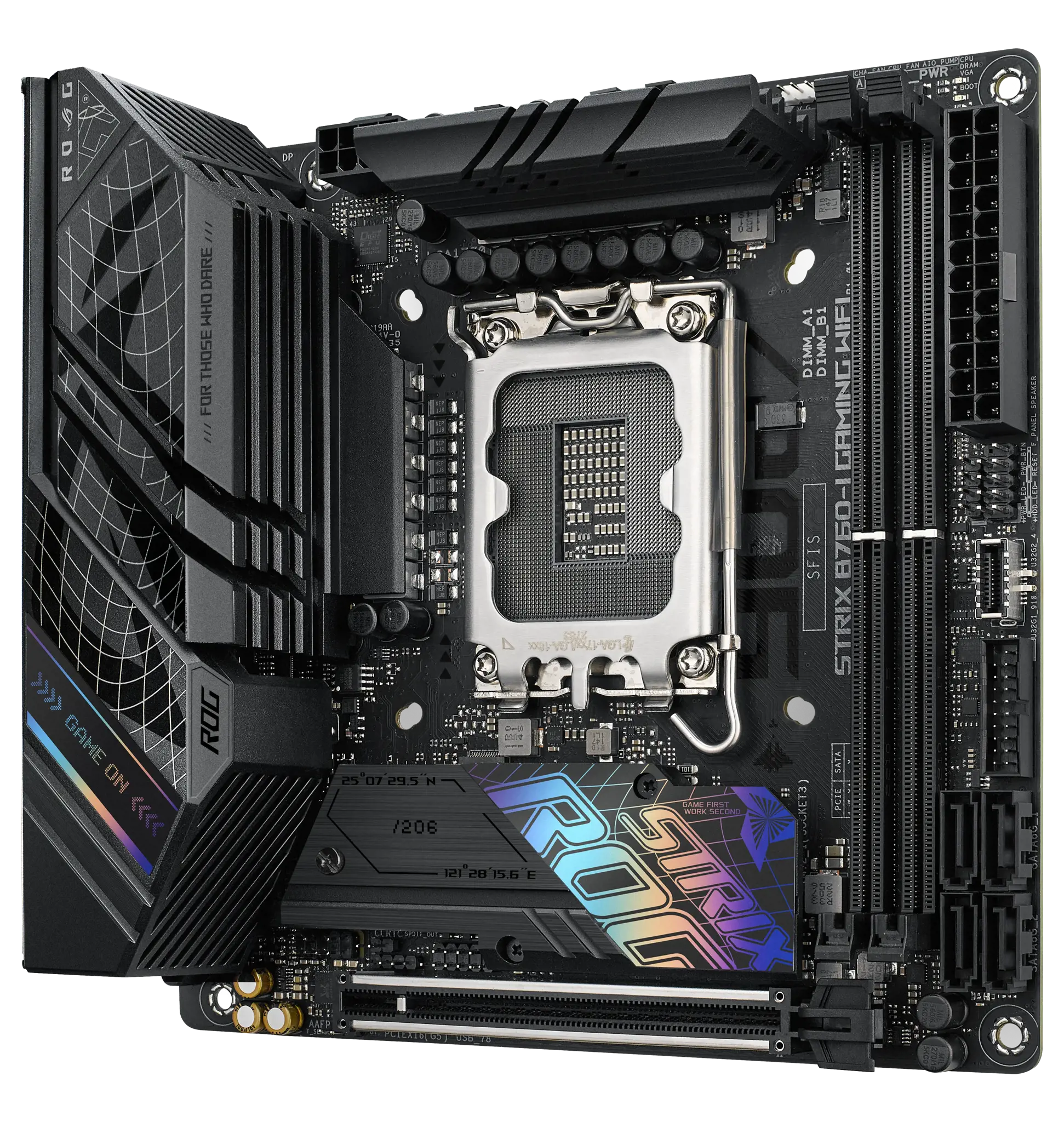 ASUS ROG STRIX B760-I GAMING WIFI, "Intel", LGA 1700, "Intel® Celeron®", "Intel® Core™ i3", "Intel® Core™ i5", "Intel® Core™ i7", "Intel® Core™ i9",..., LGA 1700, DDR5-SDRAM, 64 GB