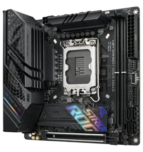 ASUS ROG STRIX B760-I GAMING WIFI, "Intel", LGA 1700, "Intel® Celeron®", "Intel® Core™ i3", "Intel® Core™ i5", "Intel® Core™ i7", "Intel® Core™ i9",..., LGA 1700, DDR5-SDRAM, 64 GB