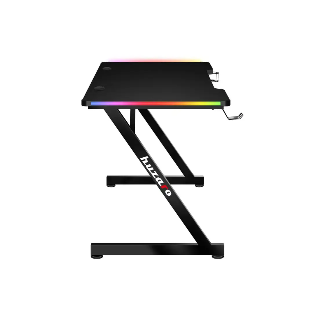 Žaidimų stalas huzaro Hero 2.5 RGB LED, Juoda