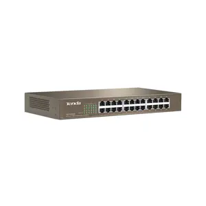Tenda TEF1024D tinklo komutatorius Nevaldomas Fast Ethernet (10/100), smėlio spalvos