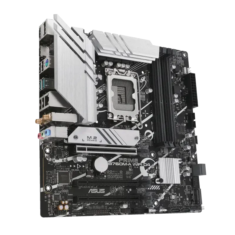 ASUS PRIME B760M-A WIFI D4, "Intel", LGA 1700, "Intel® Celeron®", "Intel® Core™ i3", "Intel® Core™ i5", "Intel® Core™ i7", "Intel® Core™ i9",..., LGA 1700, DDR4-SDRAM, 128 GB
