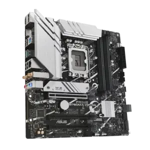 ASUS PRIME B760M-A WIFI D4, "Intel", LGA 1700, "Intel® Celeron®", "Intel® Core™ i3", "Intel® Core™ i5", "Intel® Core™ i7", "Intel® Core™ i9",..., LGA 1700, DDR4-SDRAM, 128 GB