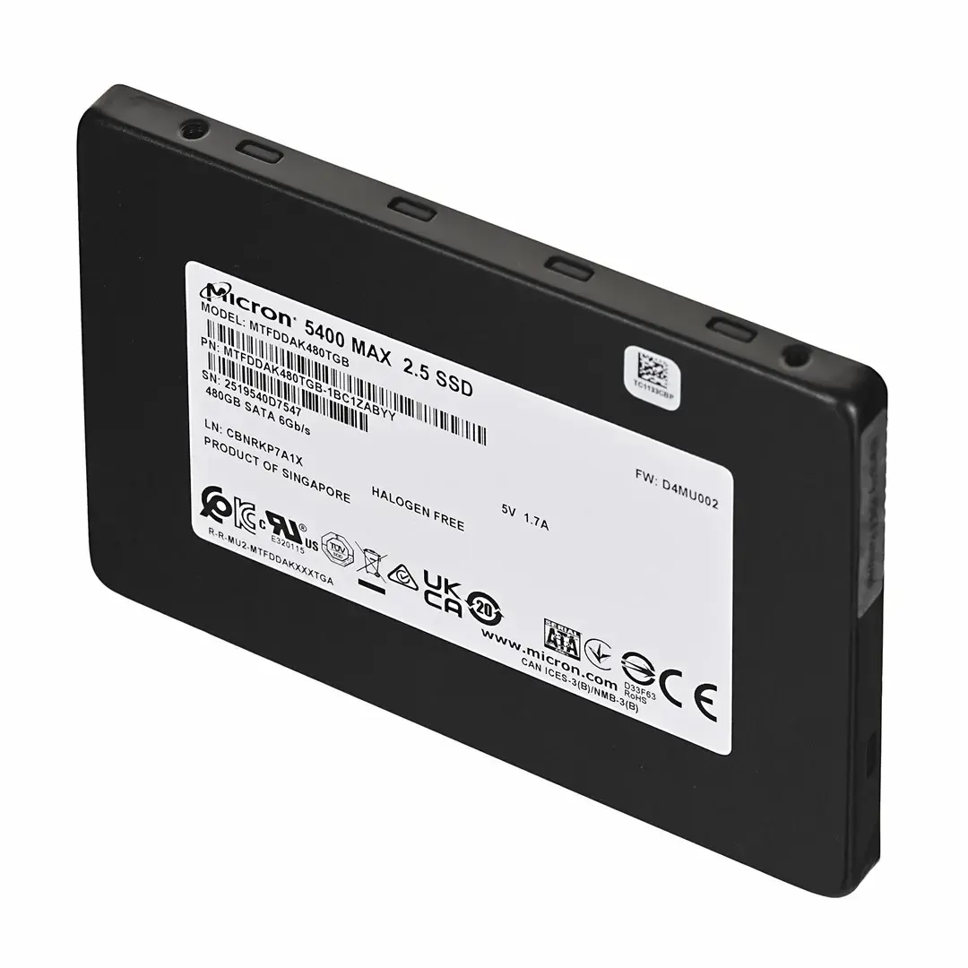 Micron 5400 MAX 480 GB 2.5" Serial ATA III 3D TLC NAND