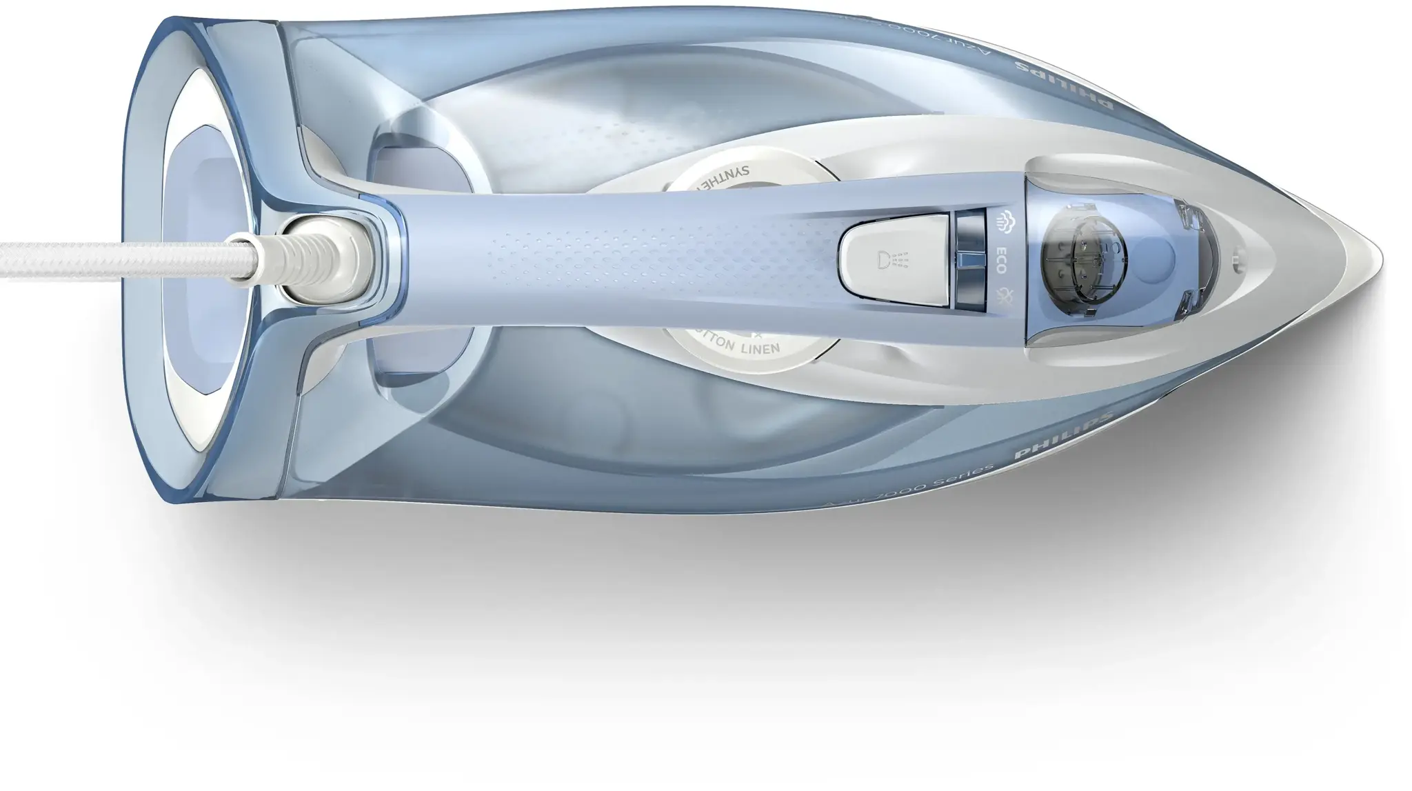 "Philips" 7000 serijos DST7011/20, garinis lygintuvas, "SteamGlide Plus" padas, 2 m, 220 g/min, mėlynas, pilkas, 45 g/min