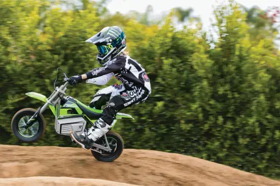 Razor Dirt Rocket SX350 McGrath žalias vaikiškas motociklas