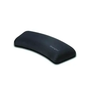 "Kensington SmartFit®" pelės kilimėlis, juodas, vienspalvis, riešo atrama, žaidimų pelės kilimėlis