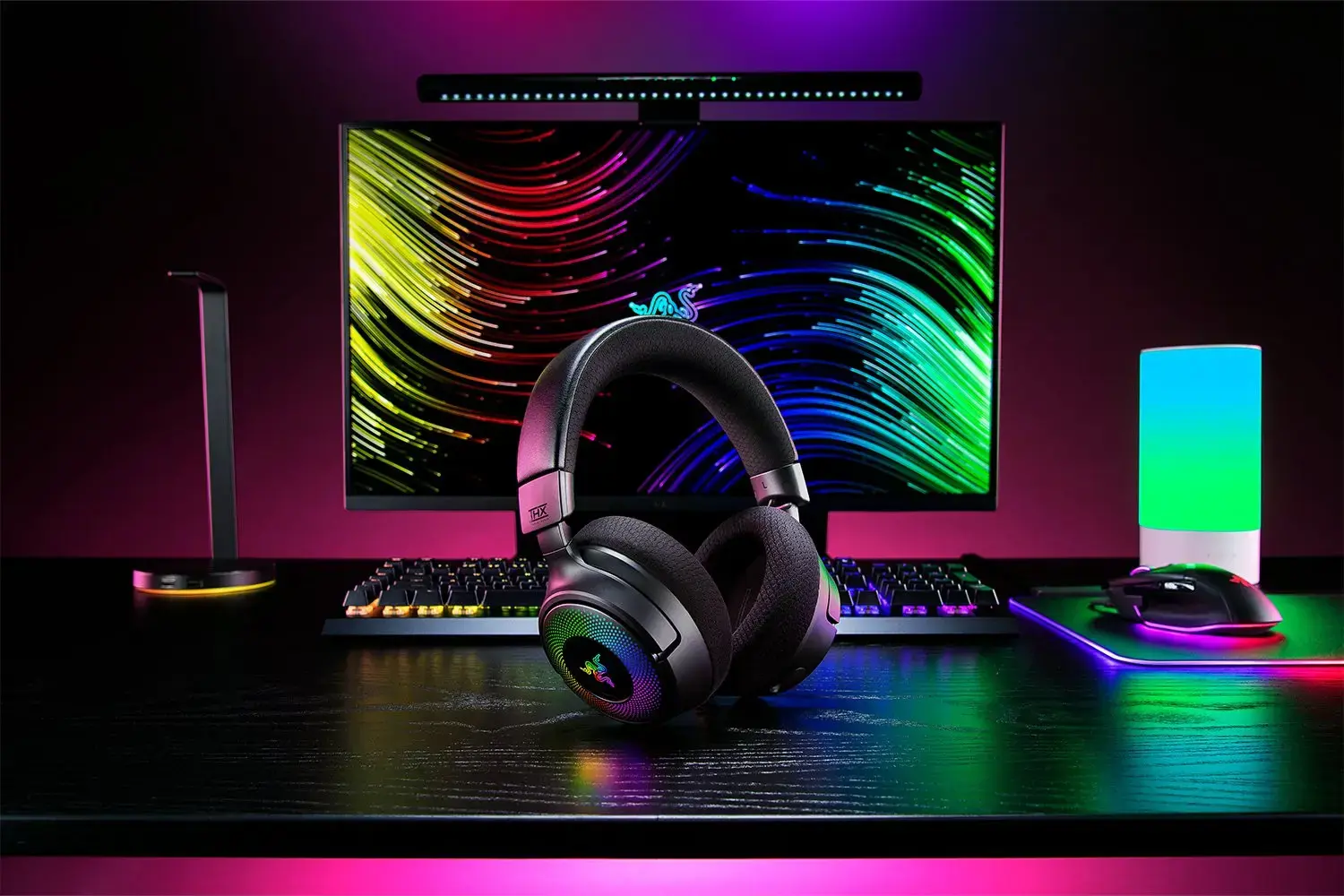Razer Kraken V4 Belaidės žaidimų ausinės, Bluetooth, Juoda