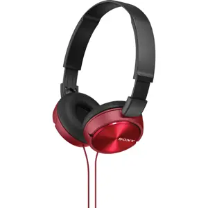 "Sony MDR-ZX310", laidinės, 10 - 24000 Hz, muzikinės, 125 g, ausinės, raudonos spalvos