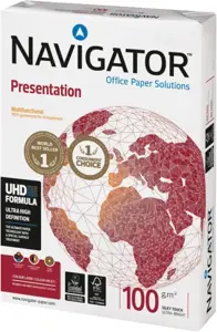 Biuro popierius Navigator Presentation, A4, 100 g/m², 500 lapų