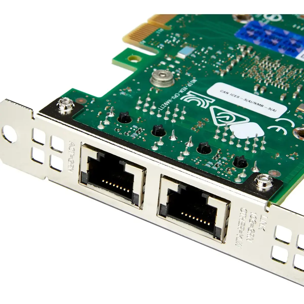 "Intel X550T2", vidinis, laidinis, "PCI Express", Ethernet, 10000 Mbps, žalias, sidabrinis