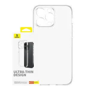 Telefono dėklas iPhone 15 ProMax Baseus OS-Lucent serijos telefonams (skaidrus)