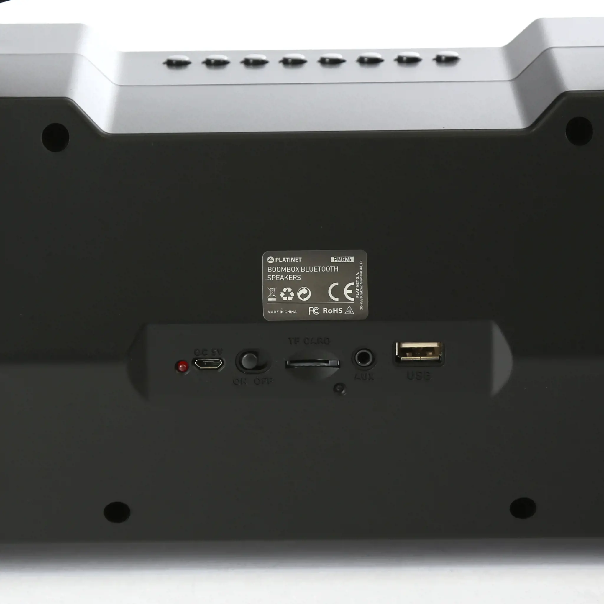 Platinet PMG76B, 14 W, 14 W, Laidinis ir belaidis, 10 m, Stereofoninis nešiojamasis garsiakalbis, juodas