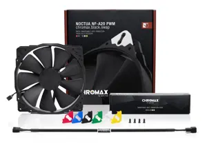 Noctua NF-A20 PWM CH.BK.S kompiuterio aušinimo sistema Kompiuterio korpuso ventiliatorius 20 cm juodas