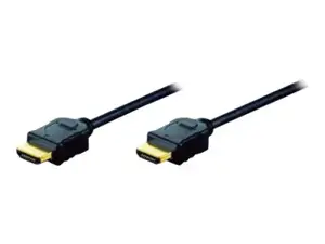 ASSMANN HDMI didelės spartos A tipo M/M 10,0 m ilgio jungiamasis kabelis su eternetu Full HD 60p aukso spalvos bl